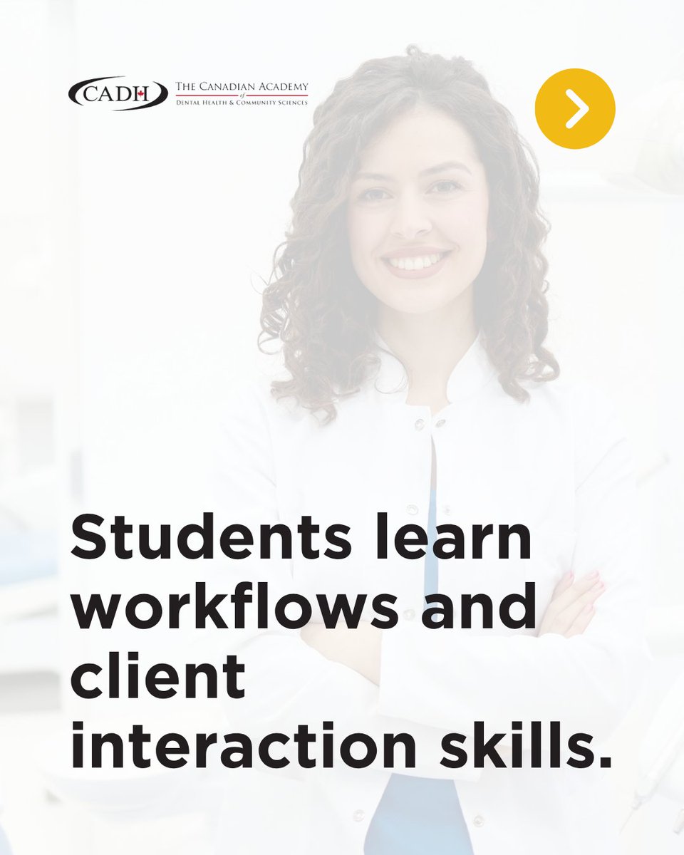 CADHCS's tweet photo. Training for dental careers is more than theory. At the Canadian Academy of Dental Health &amp; Community Sciences, students practise in simulated clinical settings, build routines, and develop confidence through repetition before entering real workplaces. 🔗 https://t.co/Yb1X5vMi9D https://t.co/Vwab2jd0Dc