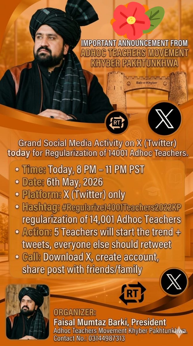 Arshadiqbaktk's tweet photo. ریگولرائزیشن میں تاخیر ناانصافی ہے، فوری اقدام کریں #Regularize14001Teachers2022KP@SohailAfridiISF
@MeenakhanAfridi
@IqbalAfridiPTI
@ShahidkhattakSk
@ShafiJanPTI
@JunaidAkbarMNA
@CSKPOfficial
@KPChiefMinister

@khurramzeeshan https://t.co/wAMxE8oL1N