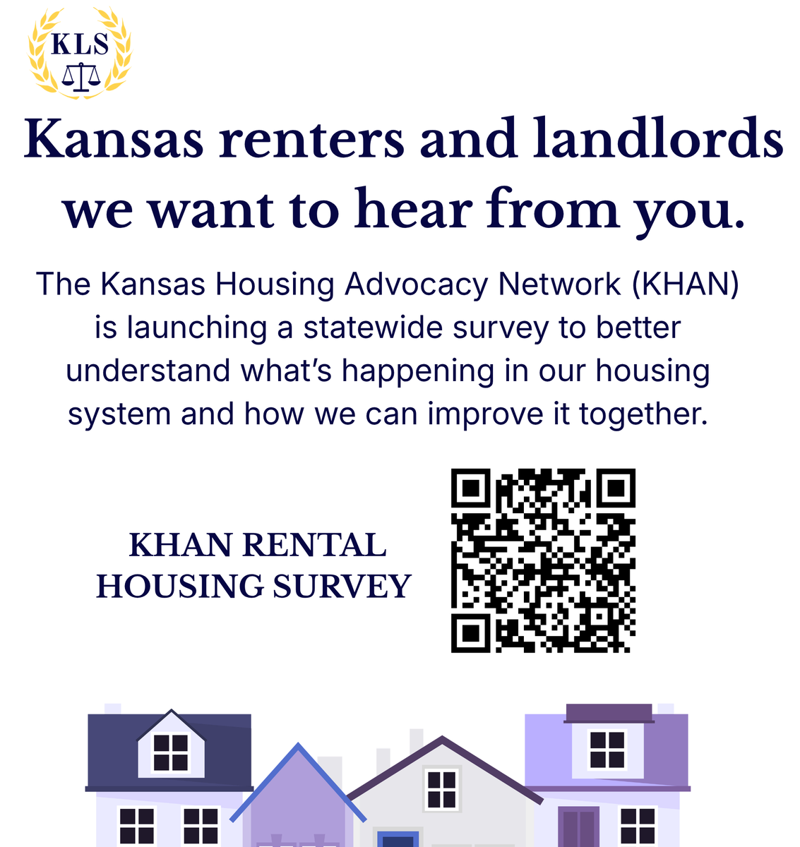KLSforkansas's tweet photo. Kansas renters and landlords, we want to hear from you! The Kansas Housing Advocacy Network (KHAN) is launching a statewide survey to better understand what’s happening in our housing system and how we can improve it together
https://t.co/qtPufO575N
The survey closes on May 15th. https://t.co/XjuZLThTg3