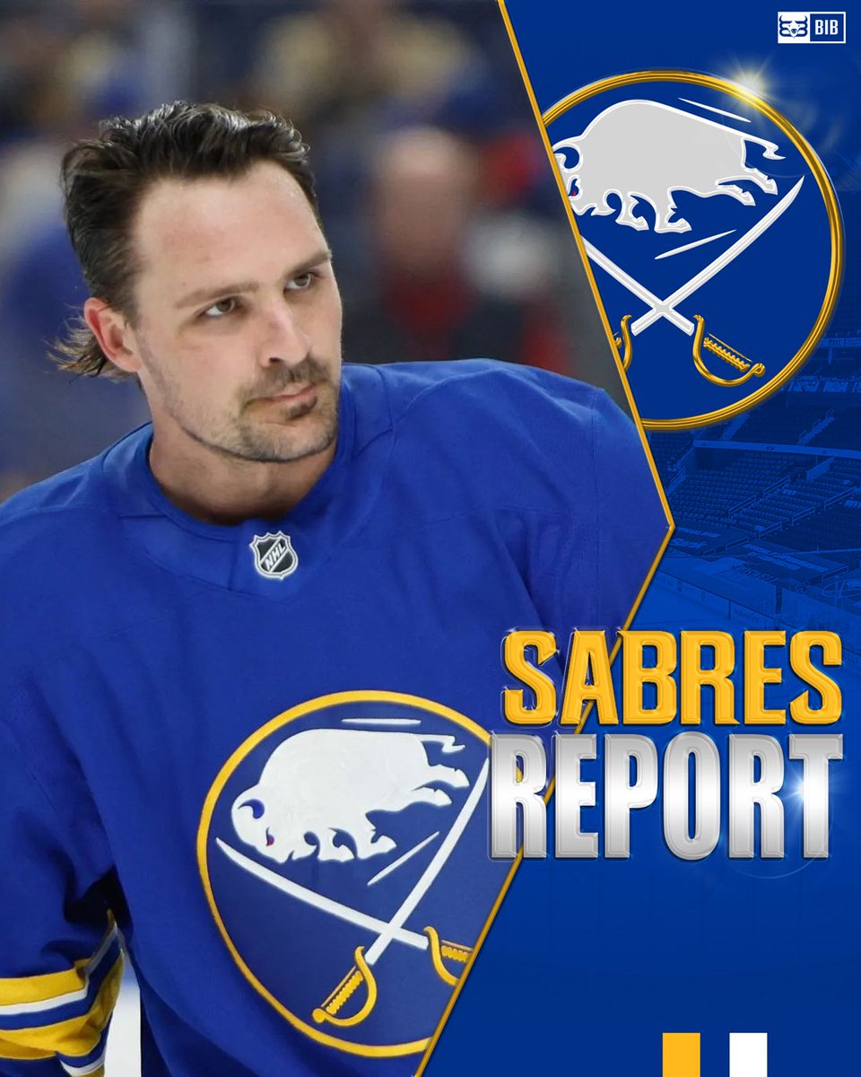 BuiltInBuffalo_'s tweet photo. 𝗥𝗘𝗣𝗢𝗥𝗧: Coach Lindy Ruff said Sam Carrick "could be a possibility" for tonight in Game 1 against Montreal.

#Sabres | #Sabrehood | #LetsGoBuffalo https://t.co/1cuIH2qR4h