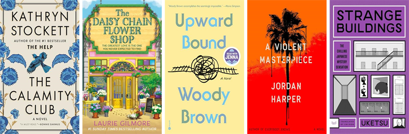 BHPLibrarian's tweet photo. This week the Berkeley Heights Free Public Library has 36 new books.  New items include The Calamity Club, The Daisy Chain Flower Shop, Upward Bound, A Violent Masterpiece, Strange Buildings, and How to Cheat Your Own Death. https://t.co/dh1jethmjH https://t.co/yAZoy6ySfX