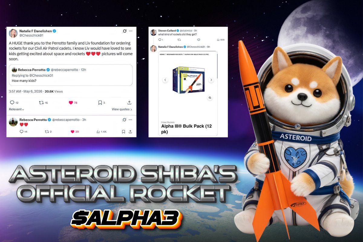 Asteroid Shiba Rocket $ALPHA3 tweet media