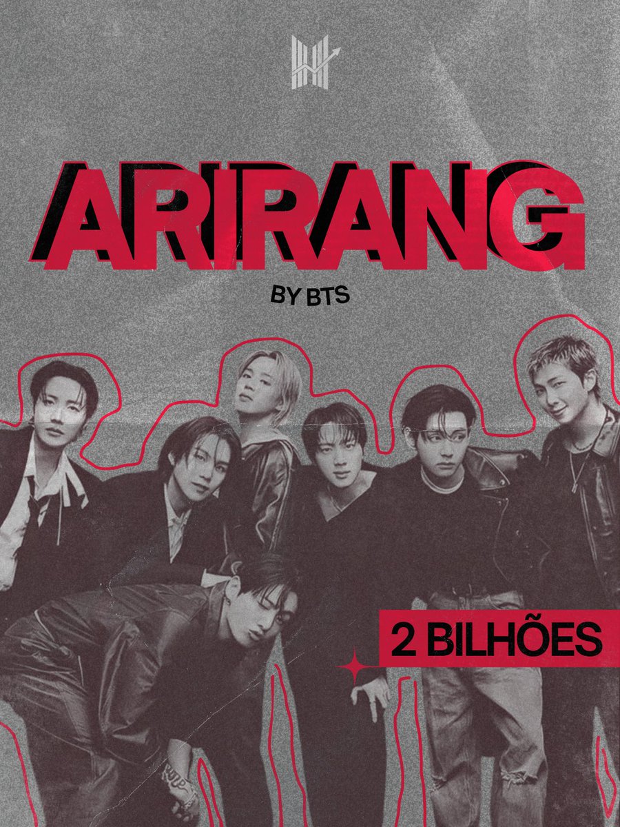 Tá todo mundo arirangado 

O álbum Arirang ultrapassou 2 Bilhões de streams no Spotify sendo o álbum lançado em 2026 com mais streams na plataforma. 

Continuem os streams, vamos rumo aos 3 bilhões