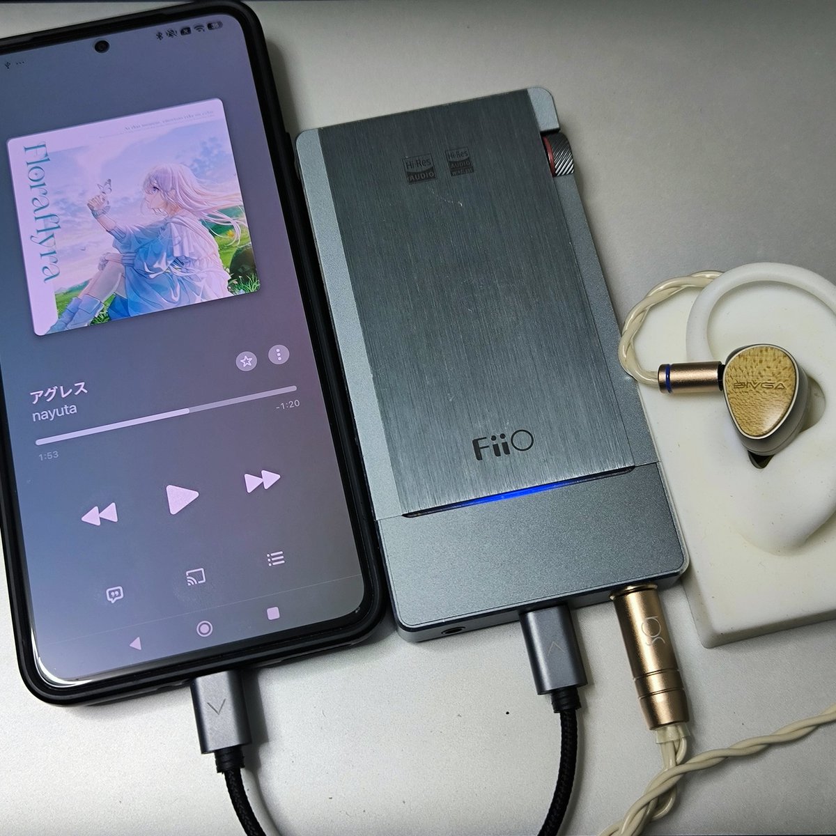 SoundsGood の Dooars （2pin-4.4mm）に SIVGA の Que ポータブル