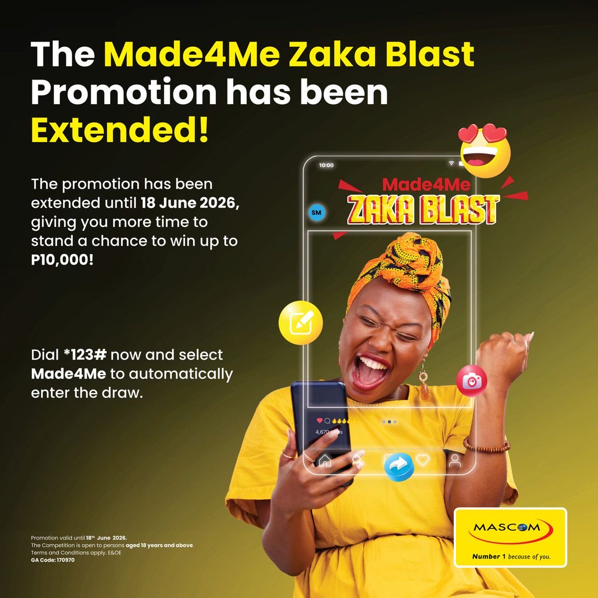 Mascom tweet media