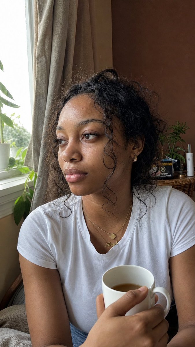 Authentic iPhone Portrait of African Woman