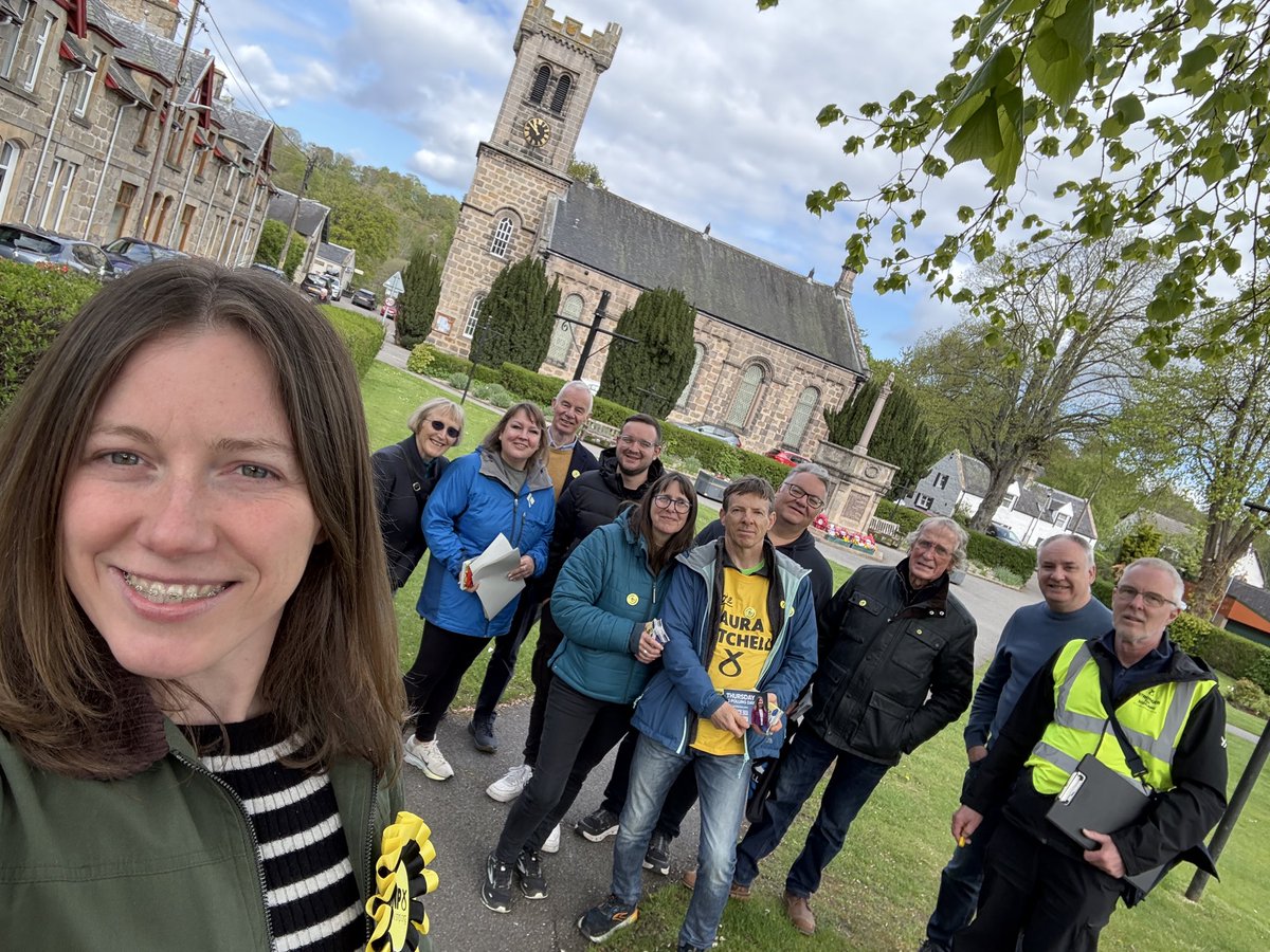 MorayLaura's tweet photo. What better way to spend eve of poll day than in beautiful Speyside!

I love Moray and really hope you’ll put your trust in me and @thesnp to represent you, and our community, tomorrow. 

🗳️💛🏴󠁧󠁢󠁳󠁣󠁴󠁿 https://t.co/PxUAeRy4N4