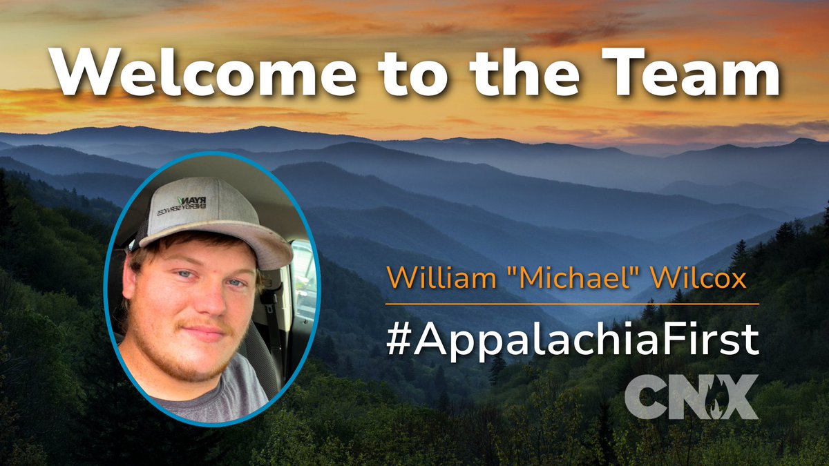 CNXTweets's tweet photo. Please welcome William “Michael” Wilcox to CNX as a Corrosion Control Specialist supporting our Midstream Operations. 🛠️
Michael is helping advance our pipeline integrity program, ensuring safe natural gas delivery to local communities. Welcome Michael!
#AppalachiaFirst https://t.co/t3yo3MN47s
