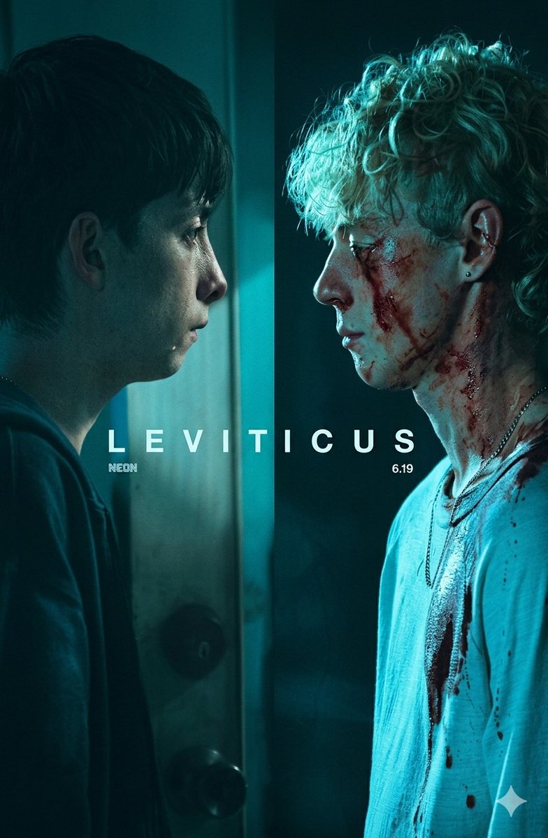 YoSoyXaviOfi's tweet photo. 🎬  Leviticus 🏳️‍🌈  
Dos jóvenes llegan a un campamento de “conversión”… pero lo que encuentran no es salvación, sino demonios que se alimentan de sus pecados 👿.  

Un ritual de miedo, cuerpos poseídos y gritos que no salen de la garganta.  
La crítica ya la bendice con 96% 🙀 https://t.co/qmZRJ3tuXX