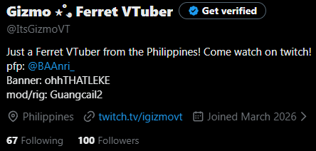 Gizmo ⋆˚࿔ Ferret VTuber tweet media