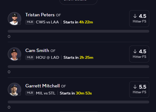 Blitz_Bets's tweet photo. Got some overs and some unders 🫡

My MLB hitter model loves these⤵️ https://t.co/BOyCZLtTiV