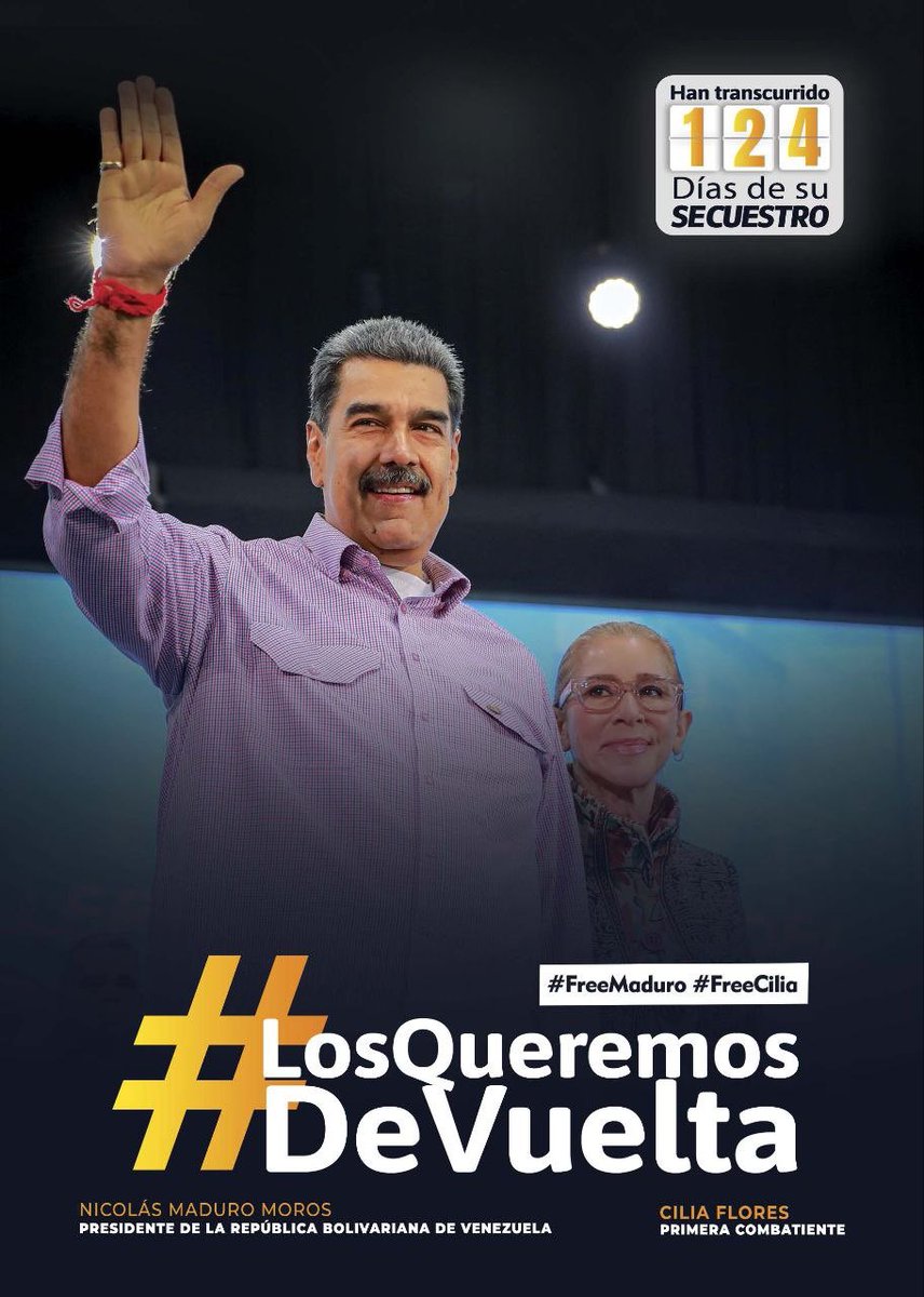 #LosQueremosDeVuelta #BringThemBack #FreeMaduro #FreeCilia 👉🏾✌🏾