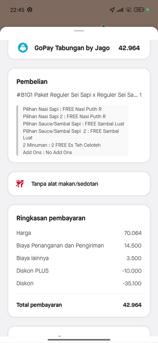 Hahahaa makanan penyelamatan kembali buka