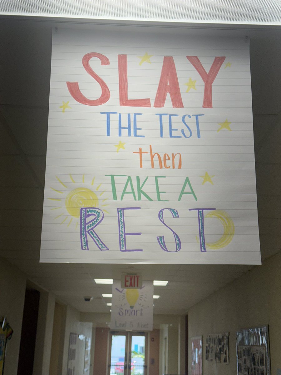onceuponfirst's tweet photo. Day 1 of FAST. Shout out to one of the first grade teachers at my school for making these signs to motivate our students. https://t.co/wjmrPWAea2