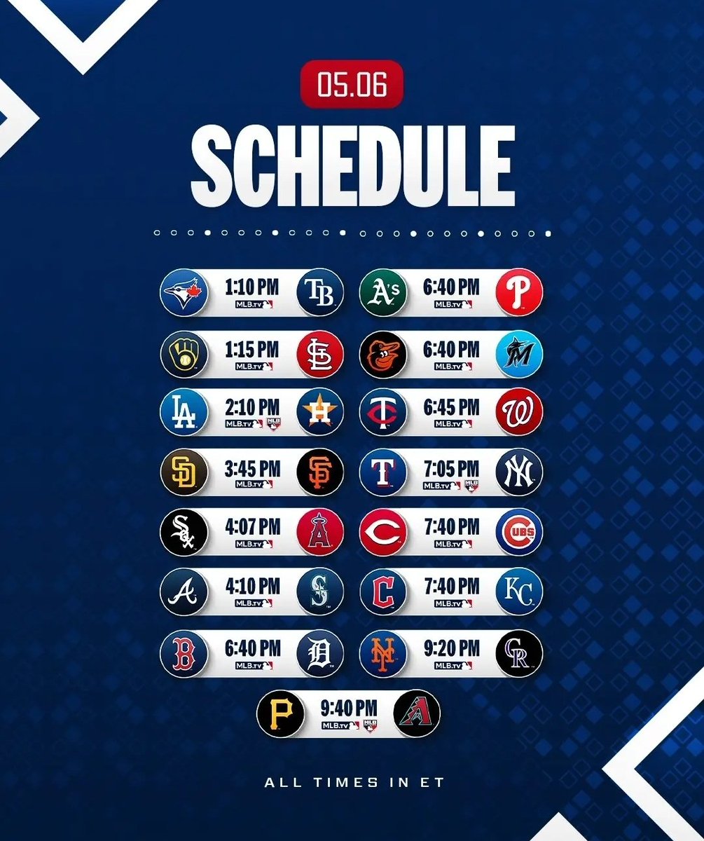 DayronR1995's tweet photo. ¡Cartelera completa hoy miércoles! 🤩⚾

#BeisbolNoticiasyResultados #MLB #BeisboldeGrandesLigas https://t.co/ZEjYF63JtE