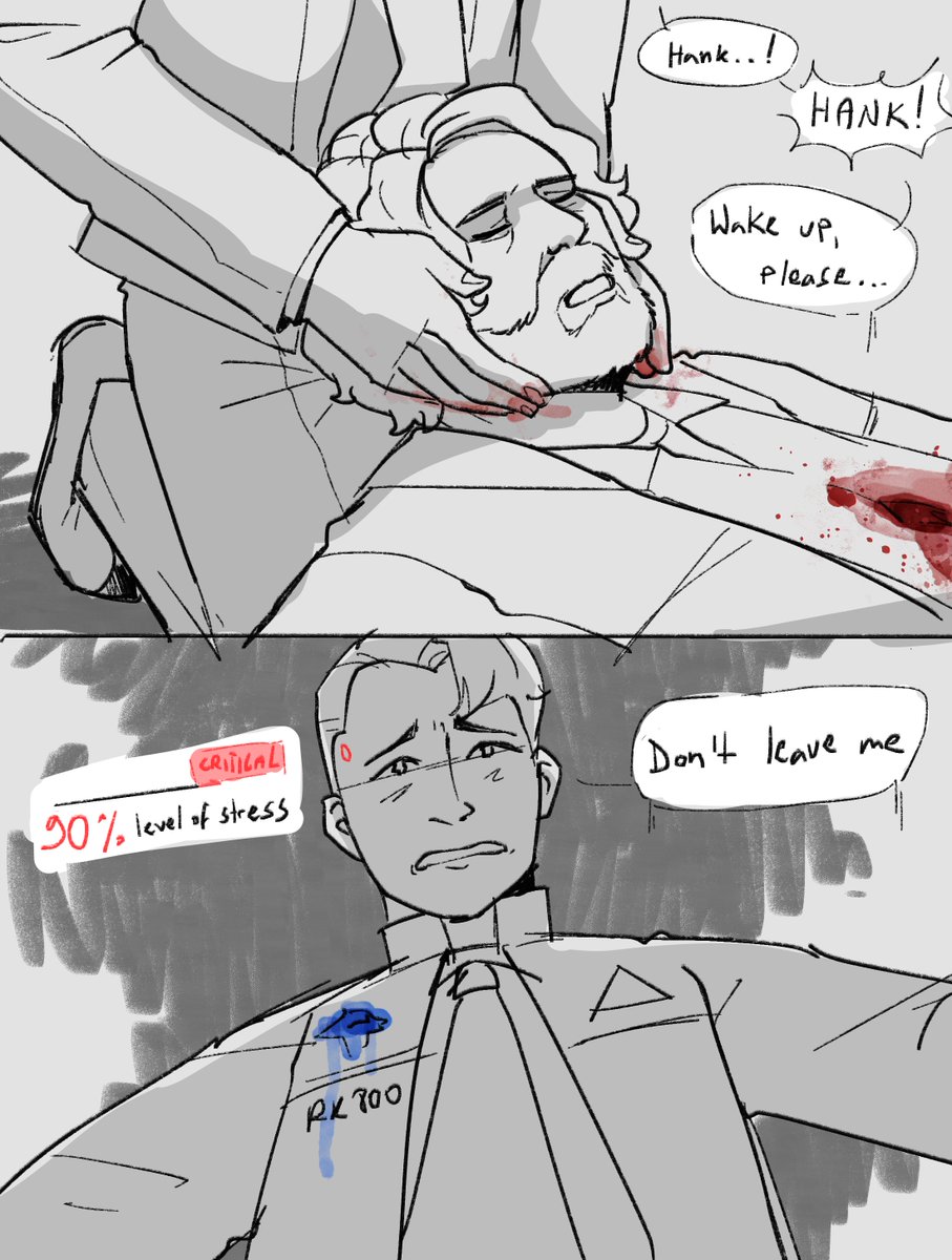 lummflower's tweet photo. angsty sketch ⭕️ #dbh #detroitbecomehuman https://t.co/0OOJT8xl10
