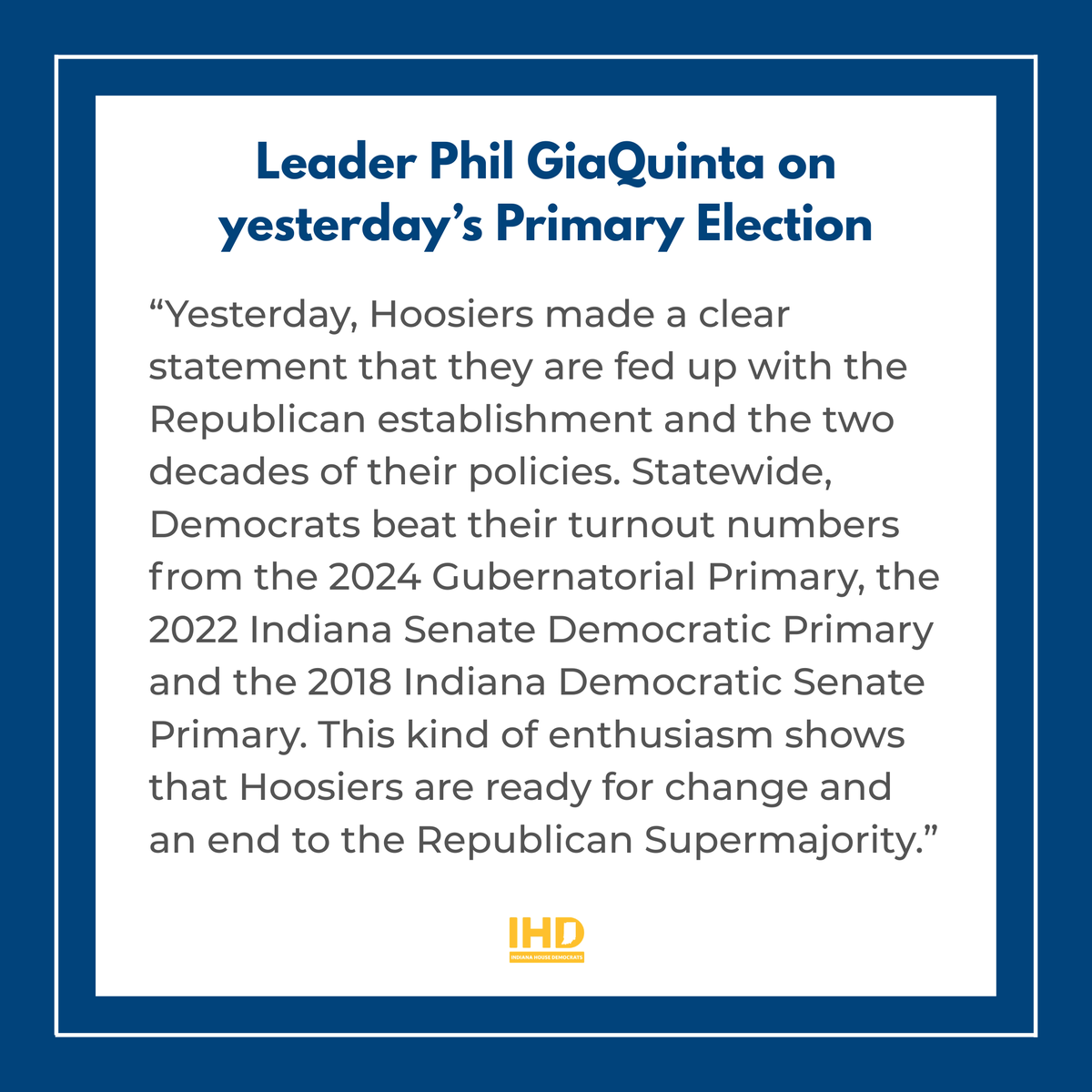 Indiana House Democratic Caucus tweet media