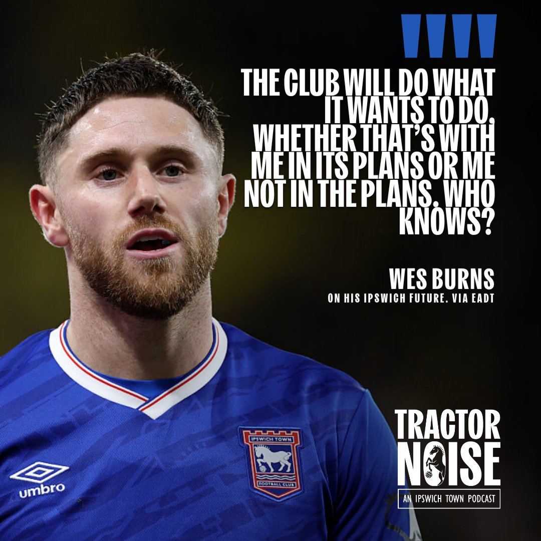 TractorNoisePod's tweet photo. Do you think Wes Burns will be an Ipswich Town player next season?

#itfc #tractornoisepod #premierleague #ipswich #ipswichtown #uppatowen https://t.co/PlDAxWZBPW