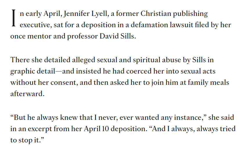 geekyguyjay's tweet photo. Because we have to keep relitigating this argument over and over again...here are some of the excerpts from @CTmagazine's coverage of what #Lyell actually testified to. Megan HAS these transcripts, but continues to choose a misleading narrative.
https://t.co/gDk0yDADoJ https://t.co/juDLKHK91V