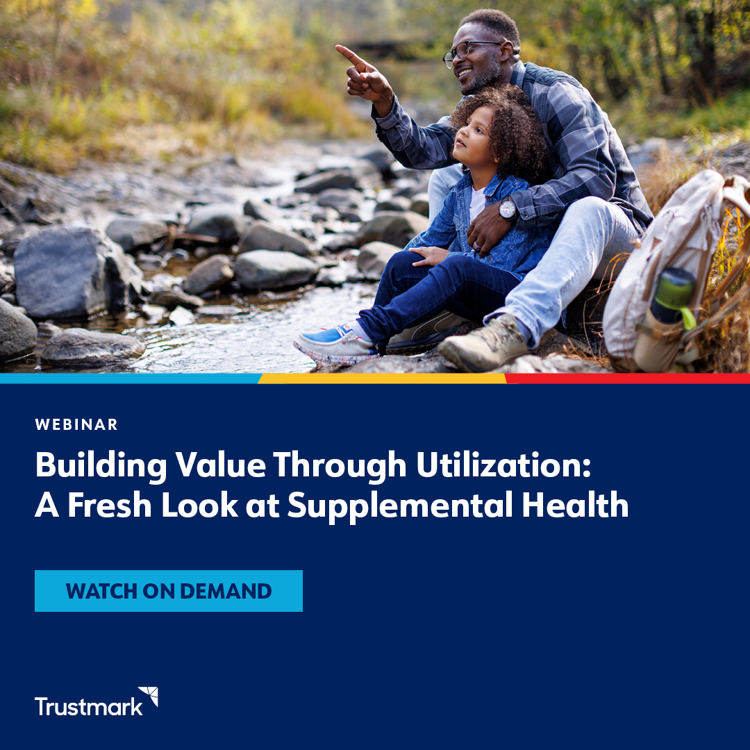 TrustmarkVB's tweet photo. Don’t forget to watch our on‑demand webinar, Building Value Through Utilization: A Fresh Look at Supplemental Health. Get insights to help you guide clients toward smarter, value‑driven benefits for their employees. https://t.co/boIu0GkpVB https://t.co/v17wcOf5TG