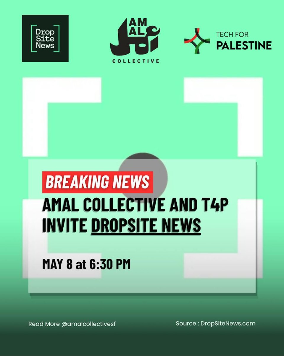 paulbiggar's tweet photo. On Friday, T4P is hosting a fireside chat in SF, featuring @dropsitenews. Come hear about how they exposed Canary Mission, their research into the Epstein files, and much more!

RSVP below https://t.co/MWWcdOZ1Uo