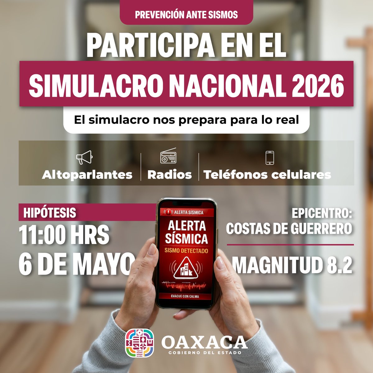 Este 6 de mayo, a las 11:00 horas, participaremos en el Simulacro ...
