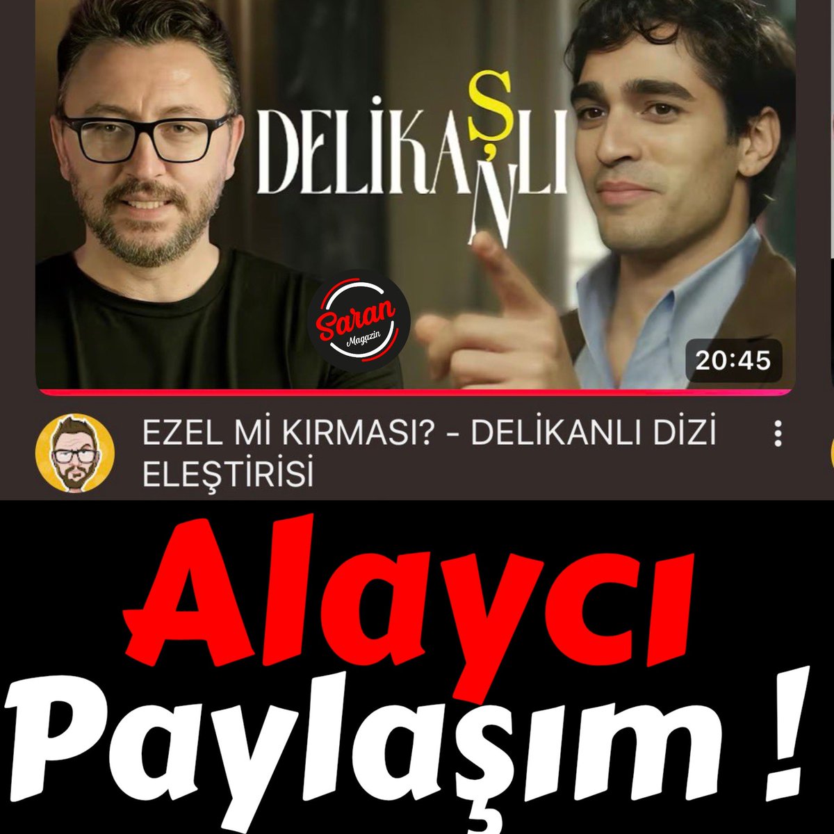 saranmagazin's tweet photo. Dizi eleştirmenliği yaparak kendinden söz ettiren #MuratSoner isimli eleştirmen Başarılı oyuncu #MertRamazanDemir nin kaşları ile alay ederek #Delikaşlı diye paylaşım yaptı Allah'ın yarattığı beden ile alay etmek ne zaman doğru bişey anlamadım https://t.co/zSRgfzYwgT