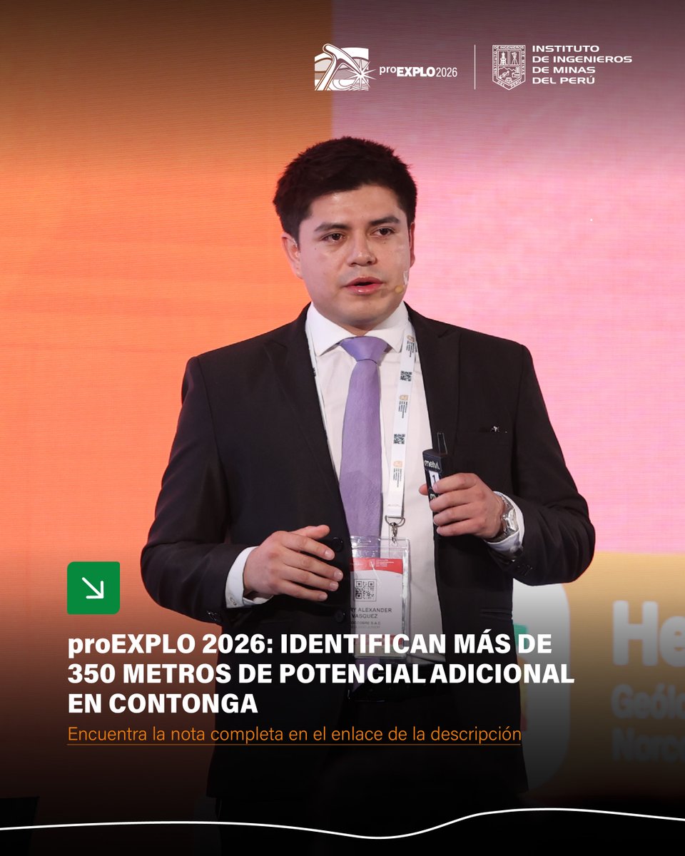 Pro_Explo's tweet photo. 📌 proEXPLO 2026: Identifican más de 350 metros de potencial adicional en Contonga.

- Entérate más aquí: 👇
https://t.co/2a3wBcLIAk https://t.co/4PUCik3T7t