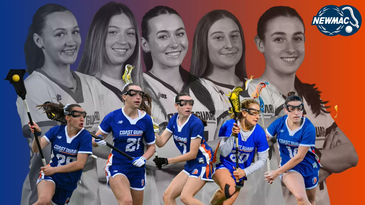 CoachSchaum's tweet photo. Joely NEWMAC 2026 Freshman of the Year and 2nd Team All-Conference.
"Schaumloffel had an excellent rookie campaign, ranking top 10 in the NEWMAC in goals, goals per game, points, points per game, and shots on goal. Joely started off her career with five goals in the first half of her first career game and went on from there to have an incredible season to earn this award."
Congrats to the other USCGA laxers and coaching staff for earning Coaching Staff of the Year! @USCGAcademy