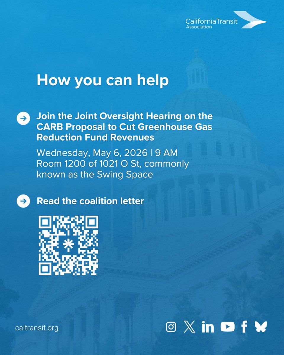 California Transit Association tweet media