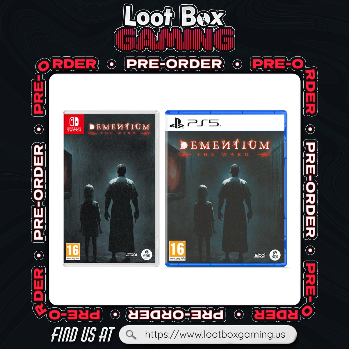LootBoxGamingUS's tweet photo. A DS HORROR CLASSIC RETURNS… 🏥🩸🏃 

Dementium: The Ward [EU Import] is now available for Pre-Order at LBG 🎮

NSW / PS5 - $34.99 USD

🔗 https://t.co/Rrb0bRNZx6

• RELEASE DATE: JULY 23, 2026 🗓️ 
• UNLOCK FREE 🇺🇸 SHIPPING WHEN SPENDING $59+
• ALL ORDERS SHIP IN A BOX 📦 https://t.co/BmZwQt1ML5