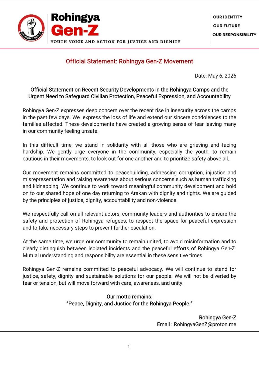 Rohingya Gen-Z tweet media