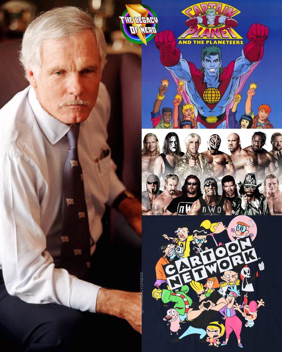 thelegacyofnerd's tweet image. Ted Turner, who passed away today at the age of 87, created or had a hand in 3 important things that shaped my childhood

1. He created the ‘Captain Planet’ cartoon series with Barbara Pyle to educate young people on pollution and deforestation 

2. He owned and led WCW through