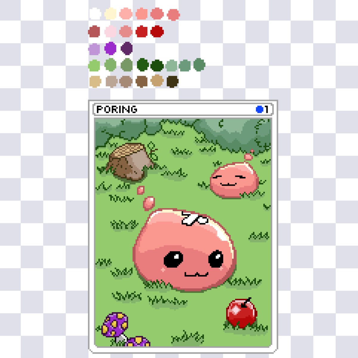 studiespixelart's tweet photo. App: Aseprite Steam

Day 5 of Learning Pixel art: Ro memory "Poring card"

#pixquare #pixelart #pixelartist #8bit #ragnarokonline #ラグナロクオンライン #8bit #8bitart #digitalart #palette #digitaldrawing #pixelartwork #pixelartapp  #pixelarttutorial #digitalartworks https://t.co/XsX2E6MCdd