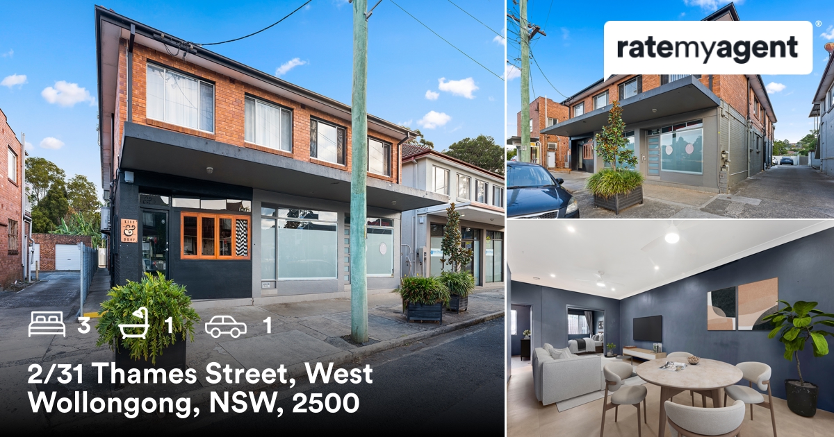 FrazerReal's tweet photo. 🛌 3 🛀 1 🚘 1
📍 2/31 Thames Street, West Wollongong, NSW, 2500

My latest listing on #RateMyAgent.
Licensed Agent &amp; Auctioneer 1037595
https://t.co/iWx0UKAbtu

...
#ratemyagent #realestate #Laurence_Morgan__Wollongong https://t.co/Pr9gzjn6YF