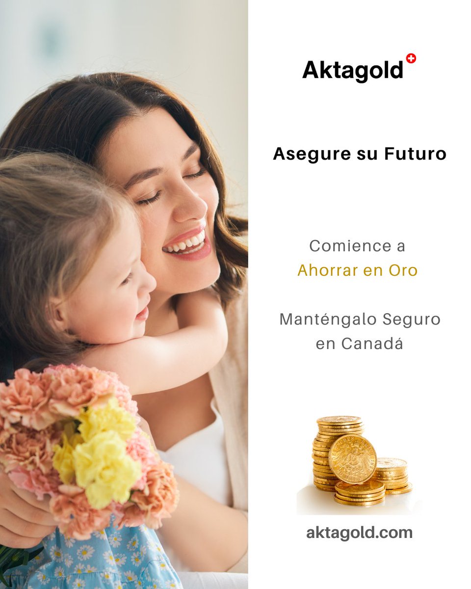 Aktagold_ES's tweet photo. En este Día de las Madres, reconocemos su esfuerzo por construir un futuro más seguro: desde su educación hasta sus grandes metas. 

#DíaDeLasMadres2026 #DíaDeLasMadres #Invertir #FinanzasPersonales #PrecioDelOro #Inversiones #AhorrarEnOro https://t.co/EpZT0nf5jD