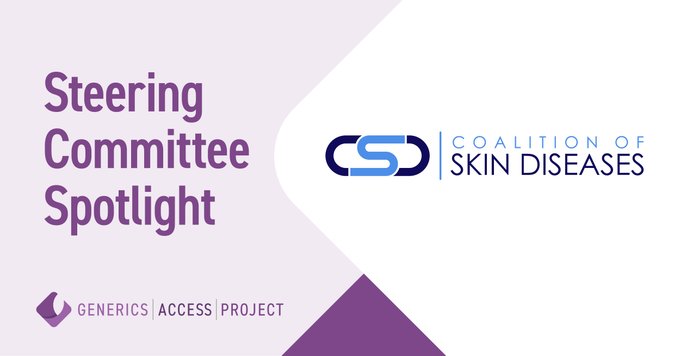 GenericsProject's tweet photo. Introducing another GAP steering committee member: the Coalition of Skin Diseases. Their mission is to foster education &amp; awareness of skin diseases and disorders and advocate for quality health care.

Learn more about @USskincoalition: https://t.co/F39Ku6zVIL https://t.co/zUpyMLT6PA