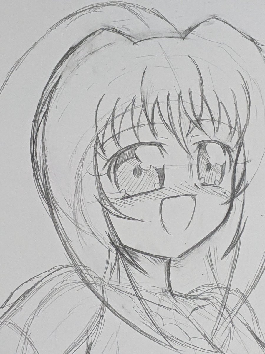 いきなり「これでよし！」なものが描けるに越したコトはないのですが、盛ったり削ったり直したりする土台を作っただけでも全然違うし、進んでいるのです（…とでも思わないとやっていられないとも言うw）
#愛花さん