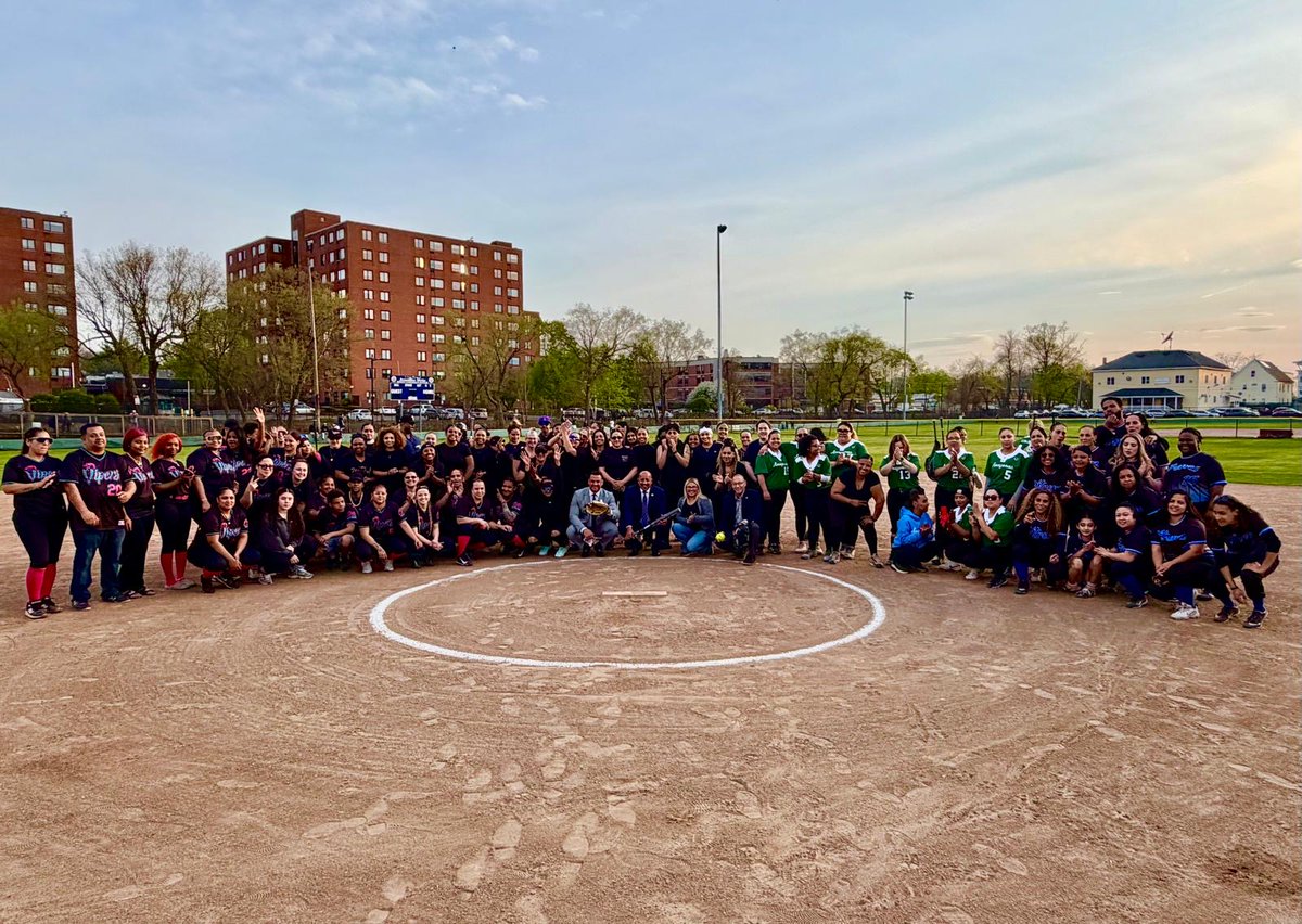 RepFrankMoran's tweet photo. I had a wonderful time at Hayden Schofield  Playstead celebrating the Lawrence Women’s Softball League Opening Day alongside talented players, families, and community members. https://t.co/R6wjOy4ySy