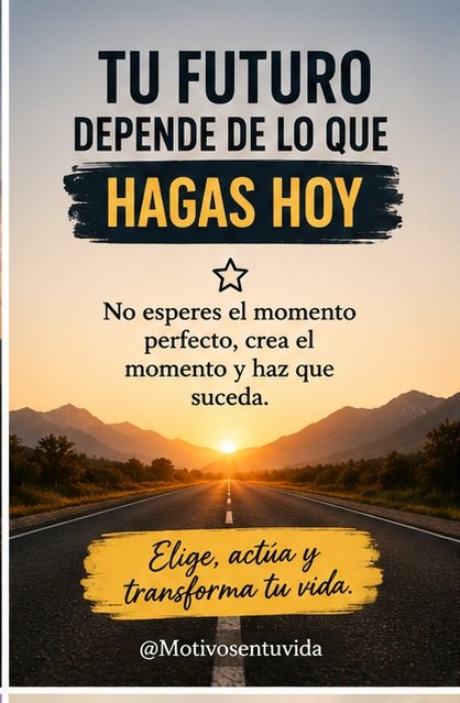 Tu futuro depende de lo que hagas hoy.. 🫵🏻🫵🏻🫵🏻🫵🏻🫵🏻🫵🏻🫵🏻🫵🏻🫵🏻🫵🏻🫵🏻🫵🏻🫵🏻🫵🏻
#FelizMiércoles 
#BuenosDías 
#BuenosDíasATodos 
#FraseDelDía 
#Miercoles