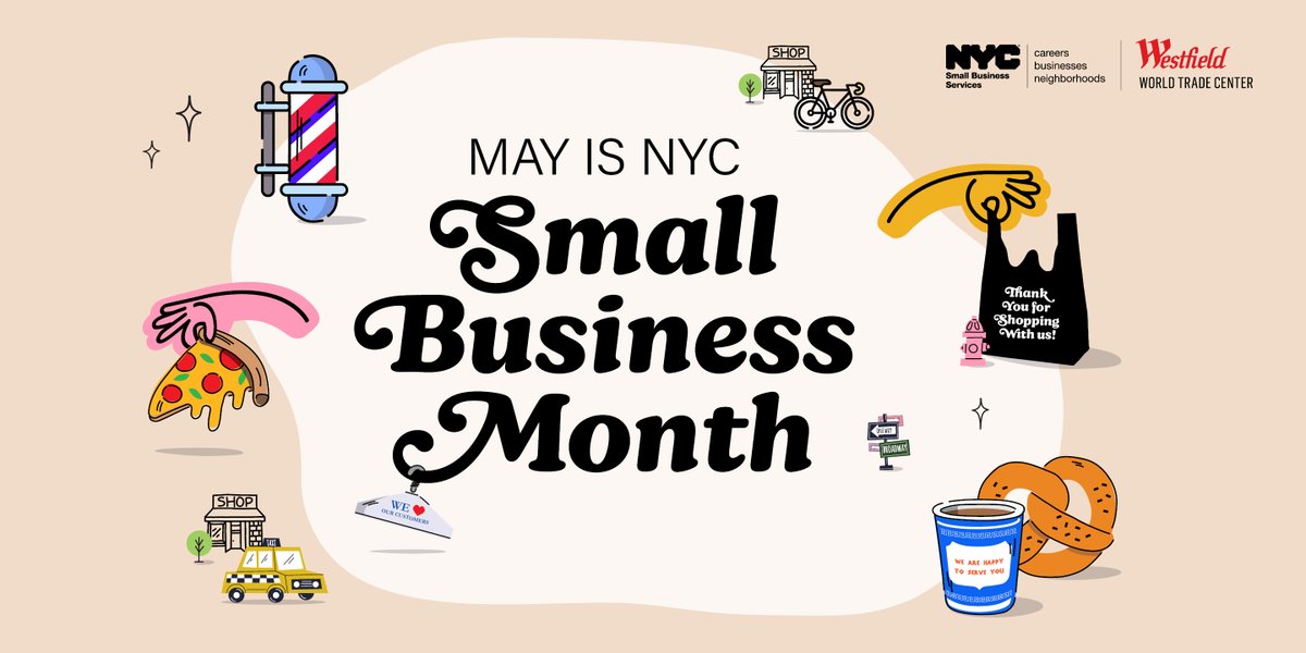 NYC_SBS's tweet photo. Looking to open a #smallbiz in NYC?

Join us + @Westfield for an in-person session on preparing/opening a storefront in NYC + a group tour of Westfield’s traditional/non-traditional retail spaces.

📆Mon. 5/18
⌚ 11:30AM

Registration required: https://t.co/sXO8qARBCp https://t.co/pa2ILxNHKc