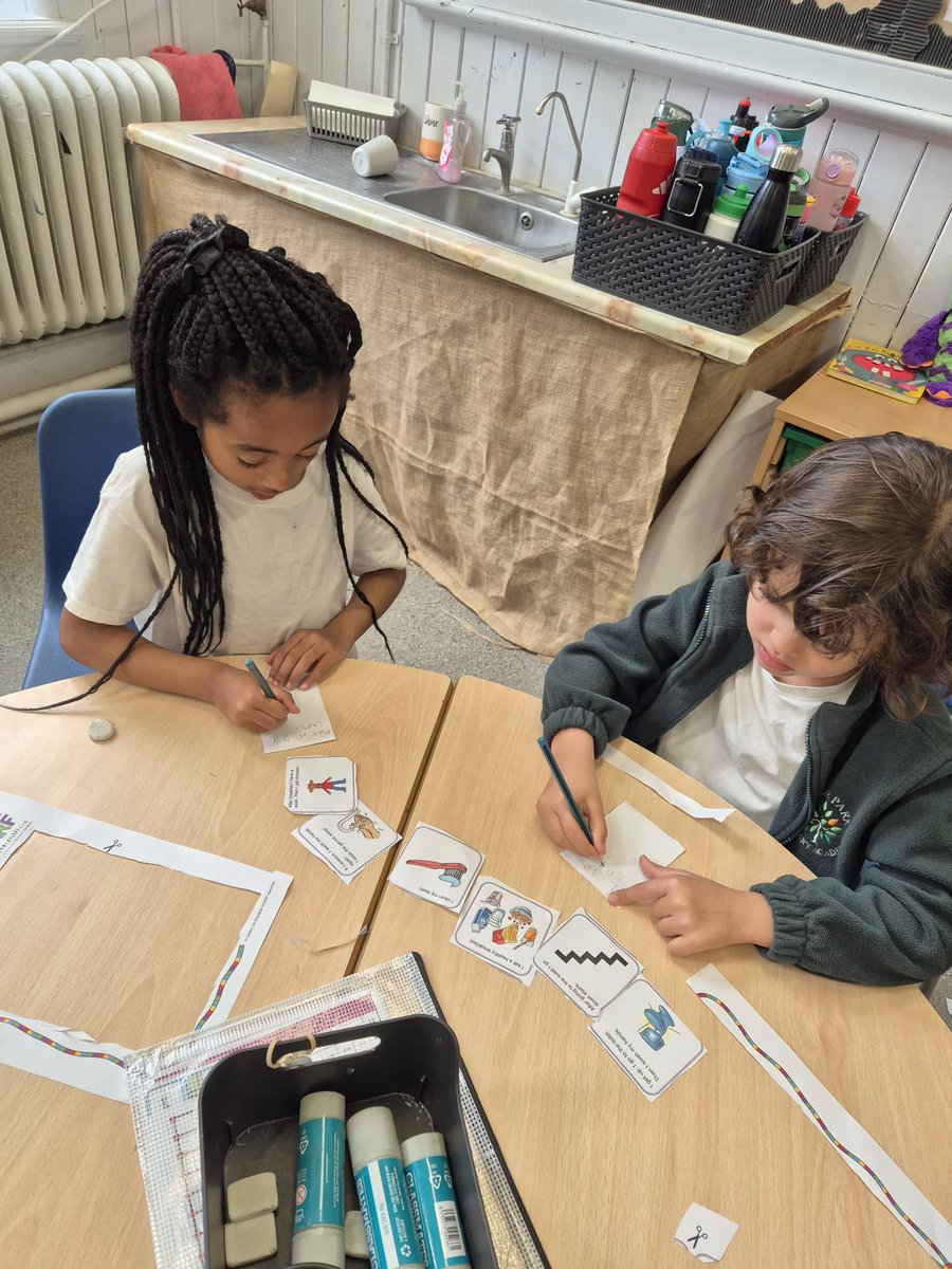 ManorParkSchSM1's tweet photo. In PSHE, Year 1 have been thinking about their morning routines and personal hygiene. They ordered their routines and discussed similarities and differences that they noticed 🪥🛌 #WeAreLEO #MPPApshe https://t.co/SO3rmXYuMk