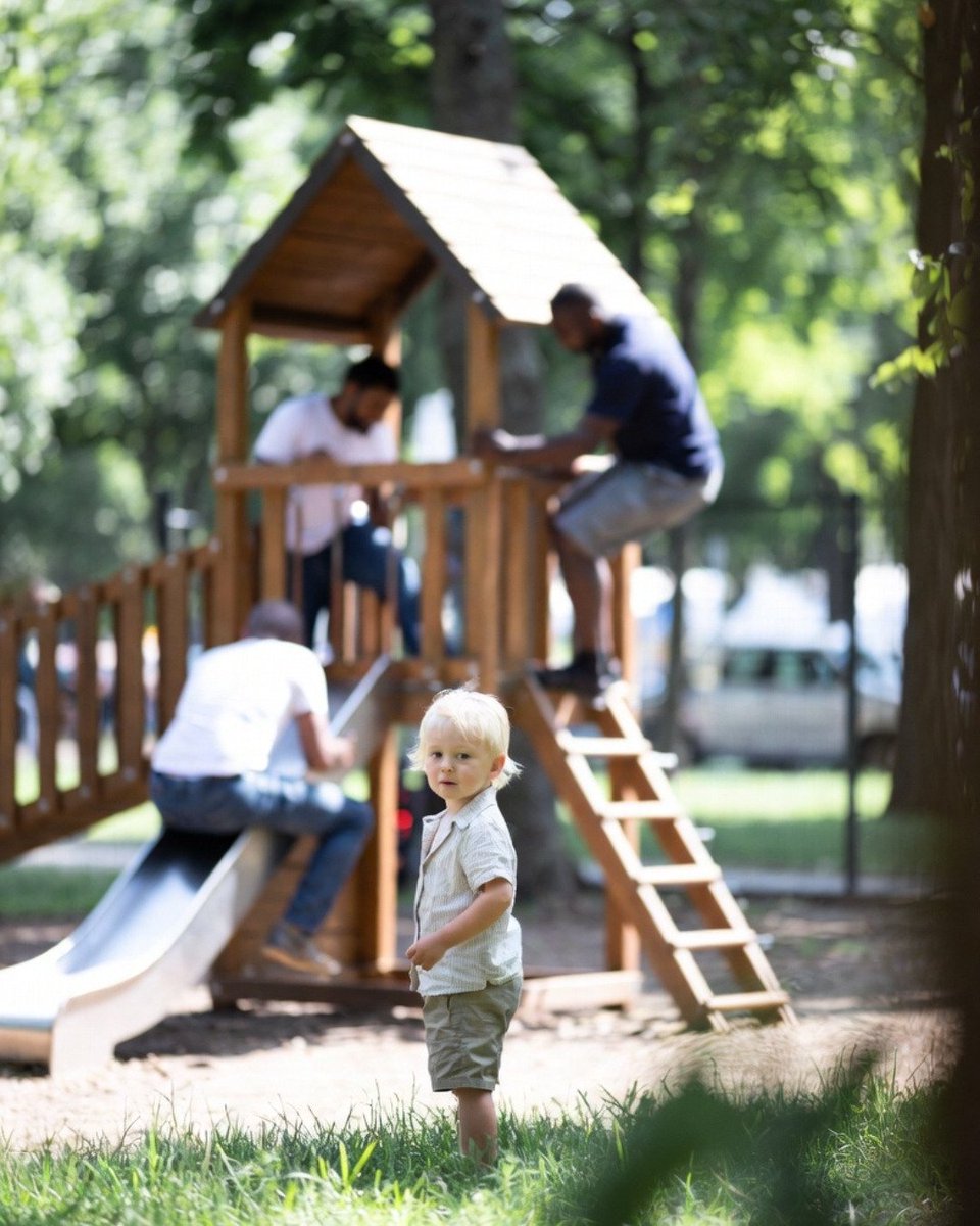 DonnaLouise1212's tweet photo. That moment when a child realises how lucky they are to play in such a diverse park... https://t.co/9EWyWJ9tP9