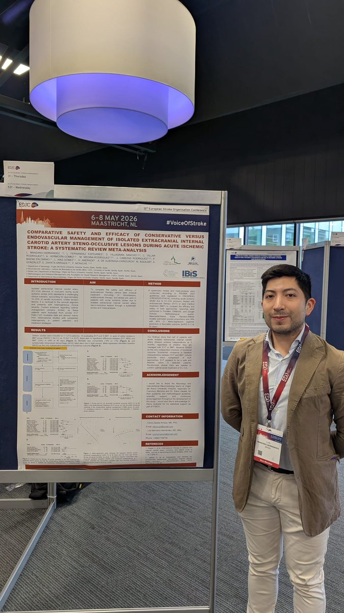 neuroHUVR's tweet photo. A continuación os dejamos algunos de los trabajos presentados por los residentes y adjuntos de nuestro servicio en la 12th European Stroke Organización Conference en Maastricht (1/2) #12thESOC #stroke #vascularneurology 🧠🩸 https://t.co/6Rw9nValMn