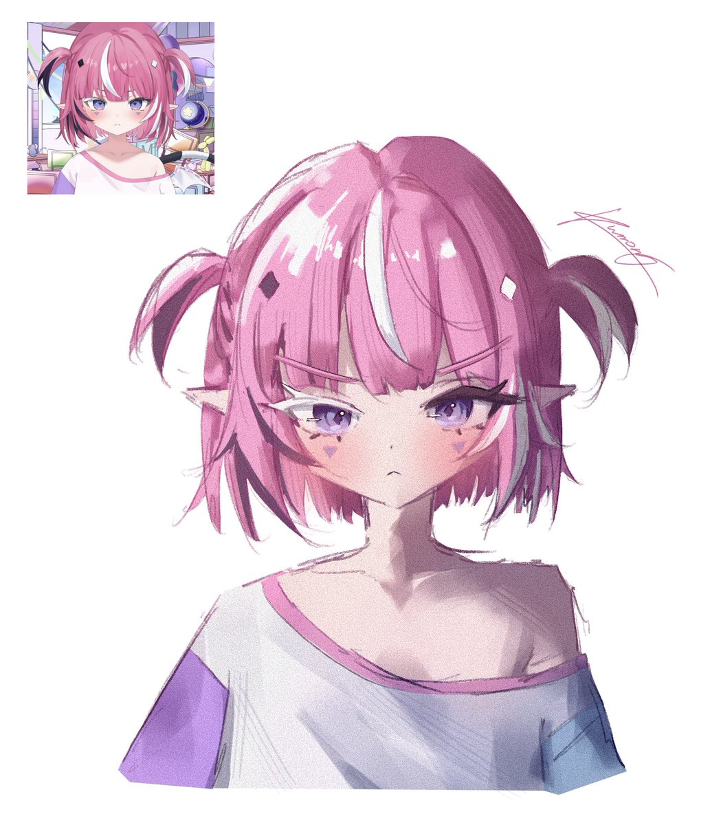Kumoriillust's tweet photo. Angy imp #CAMILART https://t.co/tK0xbUoVzr