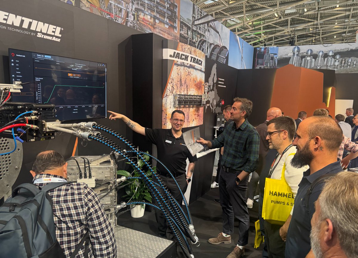 StoneageTools's tweet photo. Day 3 at #IFAT2026 and we’re in full swing.

Demos are running nonstop and crews are getting real hands-on time with the equipment—seeing exactly how it performs where it counts.

If you haven’t stopped by yet, there’s still time.
Booth 305, Hall C4. Come run it yourself. https://t.co/iswTcyJdxH
