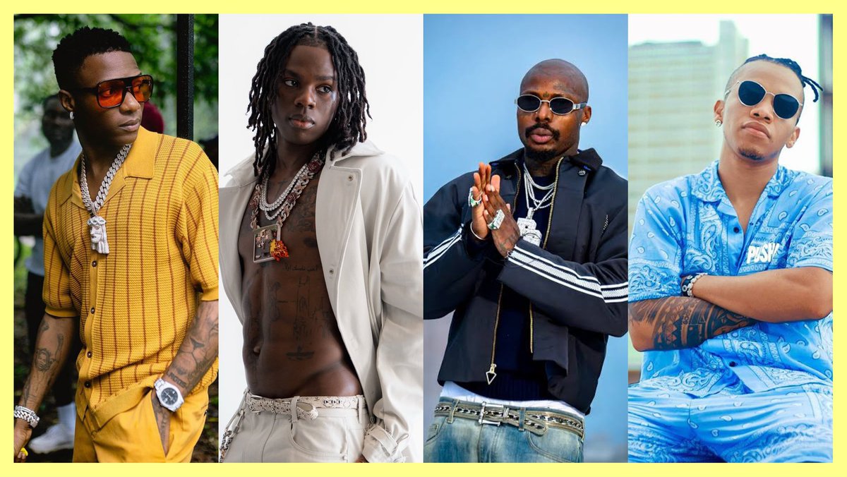 chartradar_'s tweet photo. A List of the Top 10 Most Handsome Nigerian Male Artists: 

1. Wizkid
2. Rema
3. Asake
4. Tekno
5. Olamide
6. Young Jonn
7. BNXN
8. Davido
9. Burna Boy 
10. Omah Lay https://t.co/ElwMys1rqa