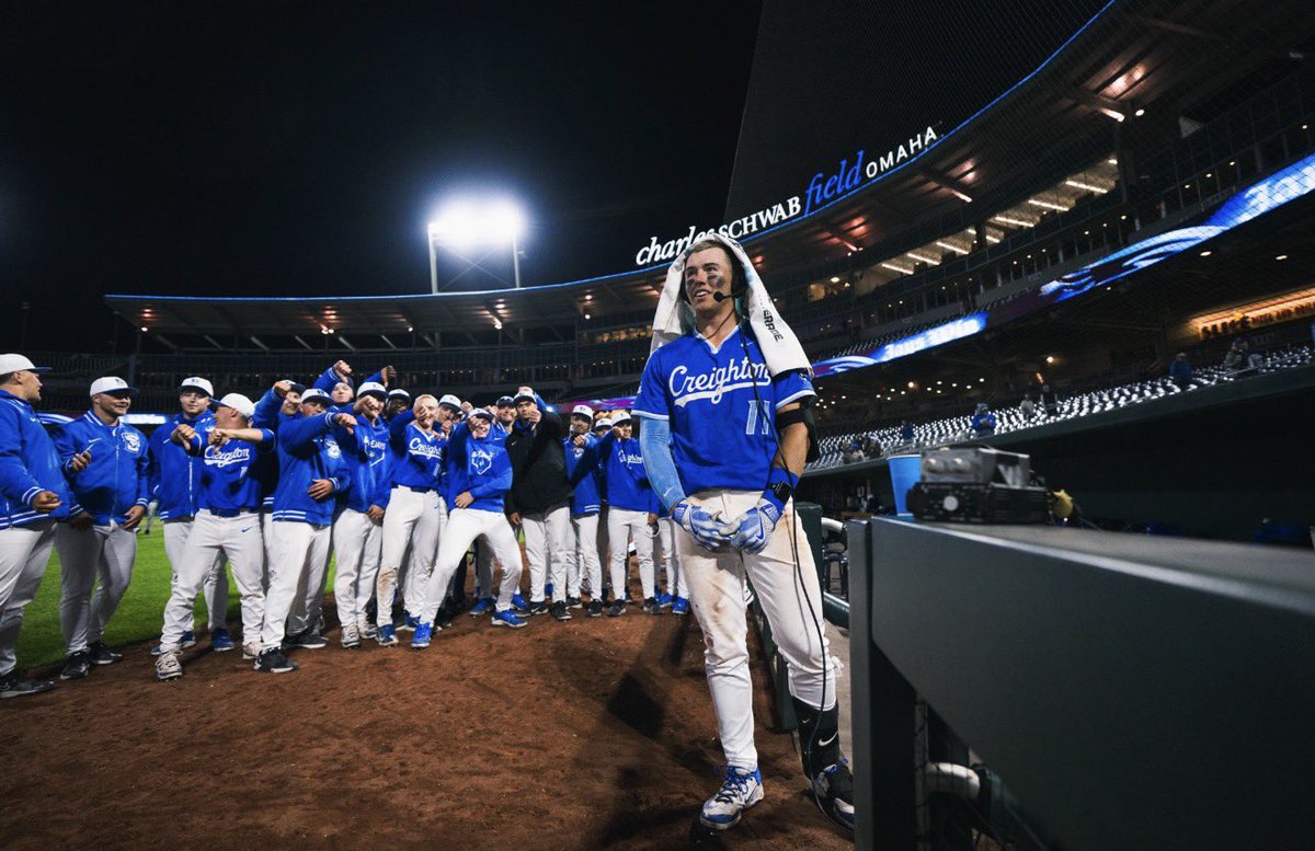 noahdarling_'s tweet photo. Mark Kingston wants @CU_Baseball to be known for its preparation and physical toughness.

In year one under Kingston, the Jays sit atop the Big East standings and have picked up a signature top-10 win on the back of preparation, toughness and discipline.

My story on Creighton ⬇️ https://t.co/5PMOATmIGO