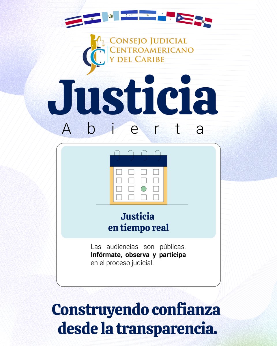 OJudicialPanama's tweet photo. La Justicia Abierta recalca el concepto de que las audiencias son públicas. #panama #ojudicialpanama #justiciabierta https://t.co/SIm5L2EAr9