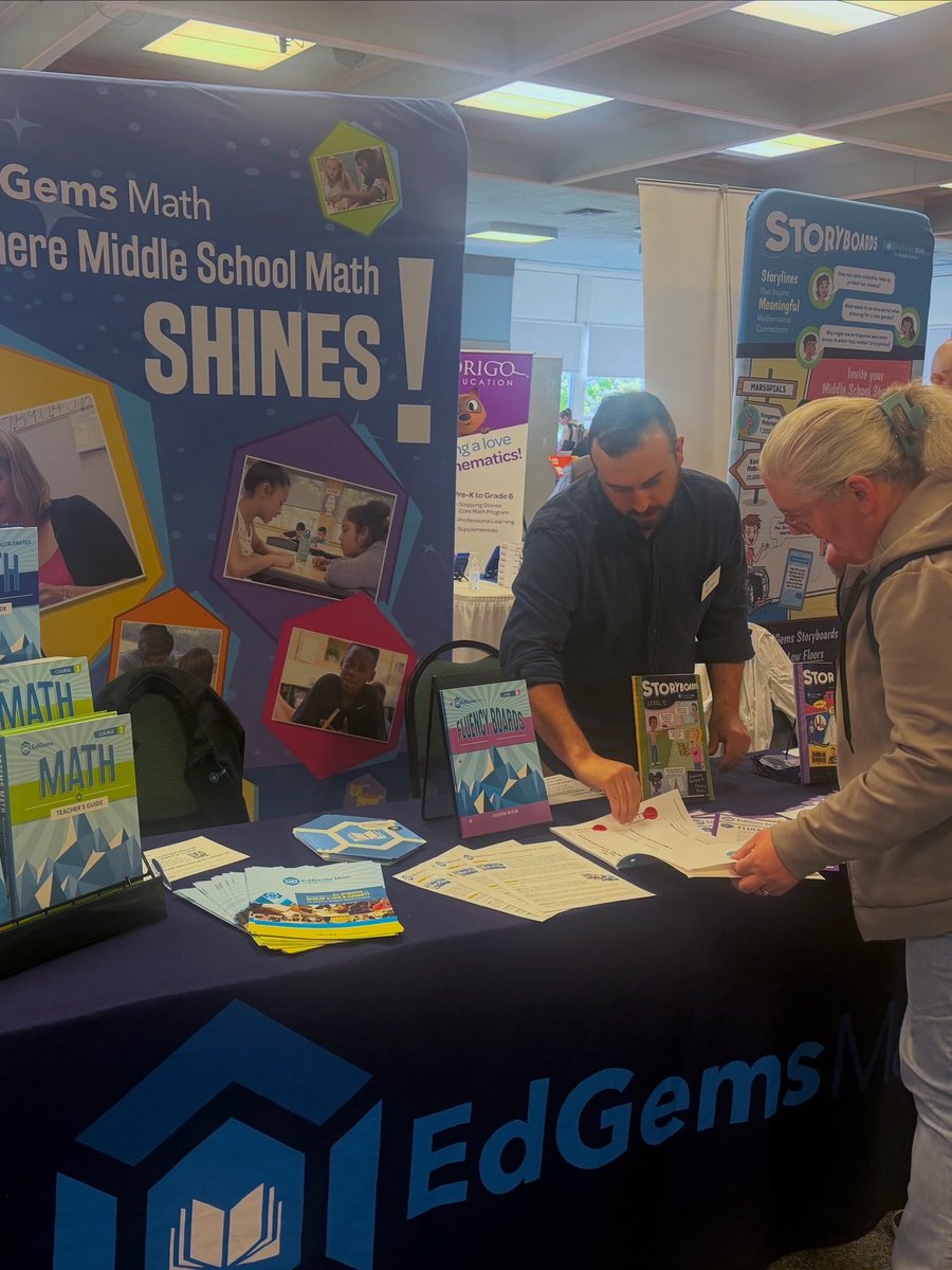 EdGems_Math's tweet photo. Kicking off day one at the @WisMathCouncil Annual Conference!

We’re excited to be part of the conversations, ideas, and discoveries that show why #CuriosityCounts

Stop by and see what we’ve been exploring! https://t.co/X301fmXSIE
